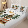 thumbnail image 3 of Homewish Retro Camper RV Print Zipper Full Size Comforter Sets with Fitted Sheet and 2 Pillowcases,Happy Camping Theme Zipper Bedding Set For Camping Lover,Reversible,4-Piece, 3 of 7