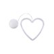 thumbnail image 1 of Yuarrent Guirnalda de luces navideñas para decoración, tira de ambientes, lámpara de noche, adorno, diseño de fiesta, accesorios para el hogar, Kits de decoración para fiestas Corazón grande Yuarrent HA070517-08B, 1 of 6