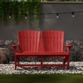 thumbnail image 3 of Wildridge Heritage Double Adirondack, Cardinal Red - All-Weather Recycled Plastic Furniture for Patio, Deck, Lawn, 3 of 4