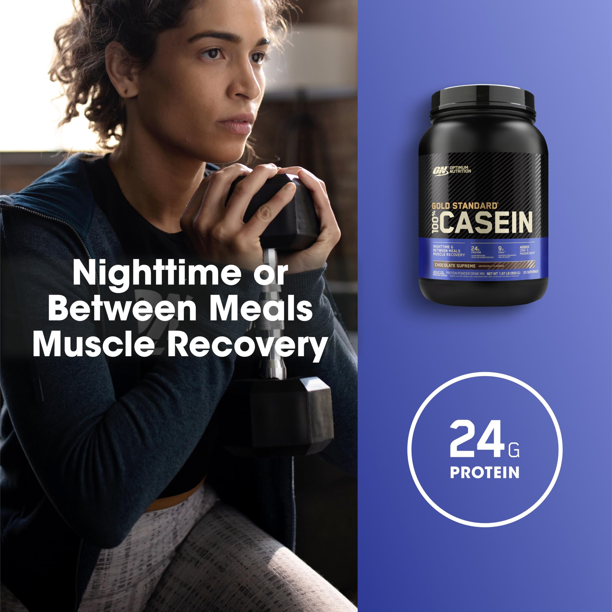 Optimum Nutrition, Gold Standard 100% Micellar Casein, Protein Powder, Chocolate Supreme, 2lb