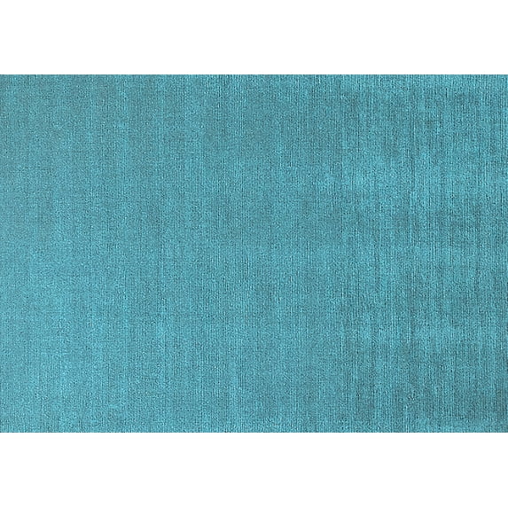 Ahgly Company Indoor Rectangle Solid Light Blue Modern Area Rugs, 5' x 8'