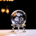 thumbnail image 4 of pitrice Clear Transparent Crystal Ball 3inch Home Decoration Gift Crystal Ball Halloween Decor Glass Ball Smart Dolphins, 4 of 6