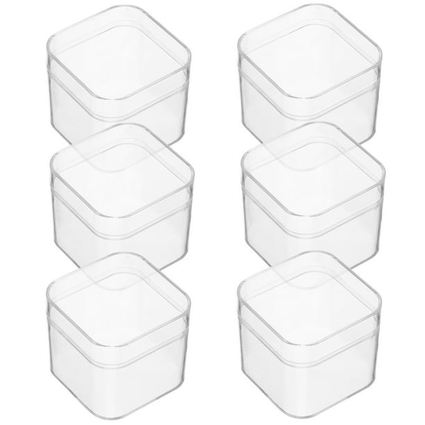 6 cajas de plástico transparente para regalos, para dulces, macarrones, cupcakes, chocolate, dulces, jabones, embalaje individual para bodas, cumpleaños y fiestas de Navidad
