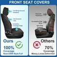 thumbnail image 5 of HQBQBUG Car Seat Covers Full Set for Dodge Charger 2007-2024,Premium Nappa Leather Luxury Car Seat Protector,Comfort Full Coverage Automotive Seat Cover(5 Seats,Black&Red), 5 of 10