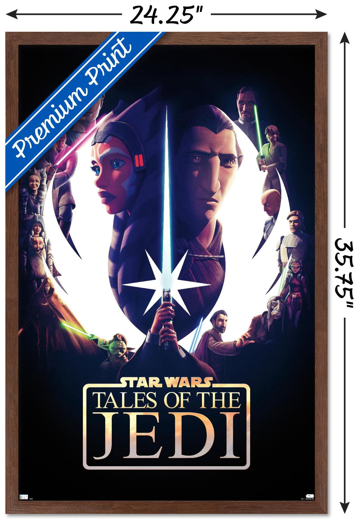 Star Wars: Tales of the Jedi - One Sheet Wall Poster, 22.375" x 34" Framed