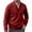 Red, variant on ZengYing Fall Sweater, Autumn Men's Solid Color Casual Loose V Neck Tight Pullover Sweater Pink