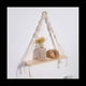 thumbnail image 2 of Estante Colgante de Pared de Macramé, Estantes de Pared de Madera Estilo Bohemio con Cuentas de Madera, Estante Flotante de Granja, Estante RúStico para Plantas Colgantes, 2 of 7