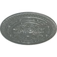 thumbnail image 3 of 37 1/2"OD x 3 3/8"P Naple Ceiling Medallion (Fits Canopies up to 3 3/8"), Hand-Painted Platinum, 3 of 5
