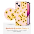 thumbnail image 4 of Sunflower Collage Clear Case for iPhone 14 Mini,Aesthetic Art Design Case for Men Women,Unique Soft Transparent TPU Bumper Case Cover, 4 of 5