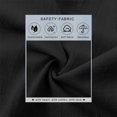 thumbnail image 7 of Sheghy Womens Tops Oversized Urban Solid Cotton Linen Lapel Button Curved Hem 3/4 Sleeve Outer Shirt Black S, 7 of 7