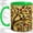 Green, variant on Stained Glass Tree Accent Mug, 11oz Ceramic Coffee Cup for Nature Fans