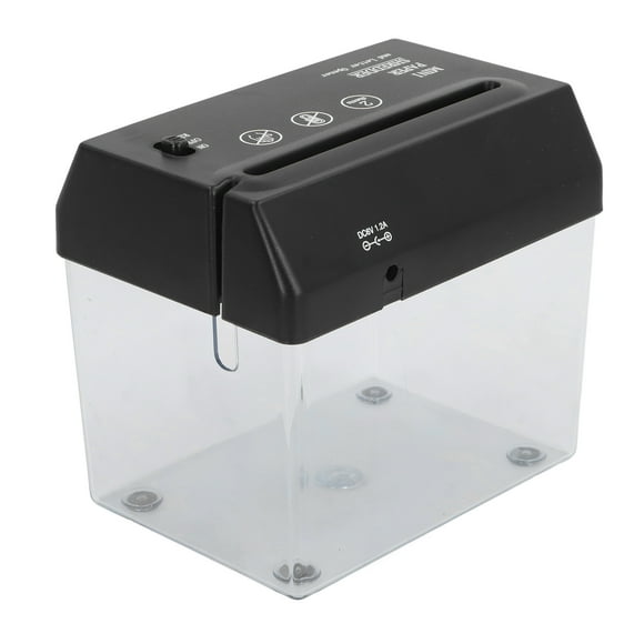 Mini Paper Shredder, A6 Portable Paper Shredder with Non Slip Foam for Office