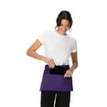 thumbnail image 6 of Chef Works Unisex Waitress Apron, Waist Apron with 3 Pockets, Purple, 6 of 6