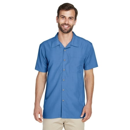Harriton Men's Barbados Textured Camp Shirt M560