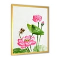 thumbnail image 2 of Designart 'Ancient Pink Lotuses In The Pond III' Traditional Framed Art Print, 2 of 4