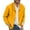 Yellow, variant on Winter Jackets for Men Clearance Men's Spring and Autumn Casual Solid Color Cotton and Linen Loose Coat Shirt