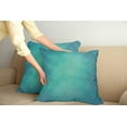 thumbnail image 2 of Ambesonne Teal Throw Pillow Cover 2 Pack, Retro Grunge Tranquil, 16", Turquoise Blue, 2 of 7