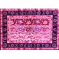 thumbnail image 1 of Ahgly Company Indoor Rectangle Abstract Pink Contemporary Area Rugs, 5' x 8', 1 of 4