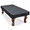 Black-7 FT - (92"L × 52"W × 8"H), variant on Brown 9 FT - (112"L × 62"W × 8"H) Heavy Duty Leatherette Billiard Table Cover