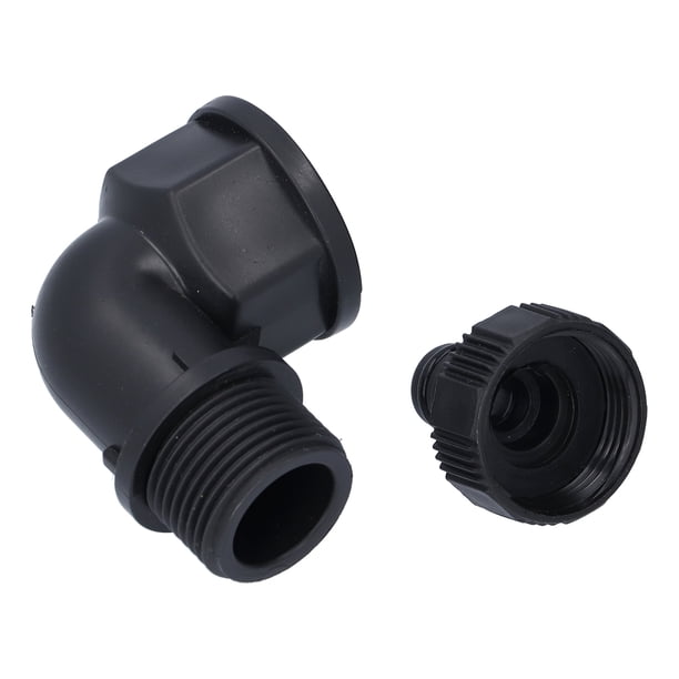 Adaptador de manguera, juego de 2 conectores de codo Conector de manguera duradero Conector de codo Instalación sin esfuerzo