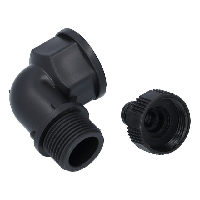 Adaptador de manguera, juego de 2 conectores de codo Conector de manguera duradero Conector de codo Instalación sin esfuerzo