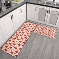 thumbnail image 2 of Red Christmas Tree Pattern Kitchen Rugs Sets Of 2,Anti Fatigue Kitchen Mat Rugs Non Slip Washable,Decorative Kitchen Floor Mats for Kitchen,Sink,Laundry,17"x30"+17"x47", 2 of 7