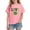 Pink, variant on Girls Tshirts St. Patrick's Day Fashion Printed Short Sleeve Crewneck Casual Pullover Tops Kids Clothes Girls Size 3-10