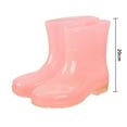 thumbnail image 3 of Miluxas Women Rain Boots Waterproof Cute Garden Shoes Non Slip Comfort Insole Wellies Mid Calf Rainboots for Ladies Outdoor Workout Rain Shoes, 3 of 4