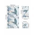 thumbnail image 4 of Coastal Sea Turtle Bath Towels for Bathroom Set,Luxury Microfiber Towels Gifts for Women,Quick Dry Beach Kitchen Hand Hair Face Towel and Dish Washcloth,Summer Ocean Coral Conch Yoga Towels+Set, 4 of 7