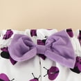thumbnail image 5 of Mercatoo Toddler Baby Girl Fall Outfit Ribbed Ruffle Long Sleeve Romper Floral Pants Set Winter Girls Clothes for 3 to 18 Months, 5 of 9