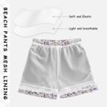 thumbnail image 3 of FORMRS Boys Swim Trunks Quick Dry Mesh Lining Beach Boardshorts, Sizes XS-XL, Purple Wildflowers, 3 of 7