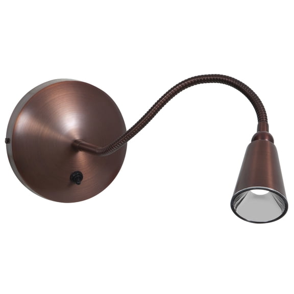 62089LED-BRZ Access Lighting 16.7 Inch 1W 1 LED Gooseneck Wall Sconce-Bronze Finish