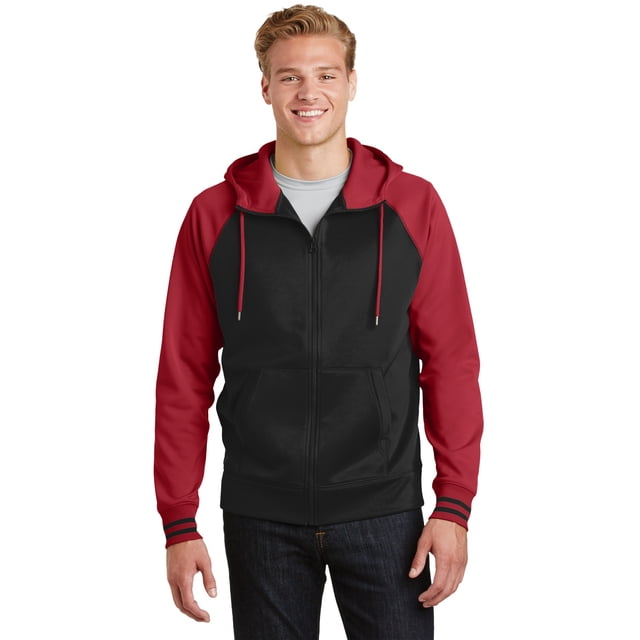 Sport-Tek® Sport-Wick® Varsity Fleece Chaqueta con capucha y cremallera completa. ST236 deporte-tek ST236