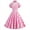 Pink, variant on IBTOM CASTLE Women's Vintage 1950s Cocktail Party Swing Dress Summer Sleeveless Halter Retro Wedding Formal A-line Midi Dresses M Pink