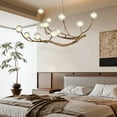 thumbnail image 3 of LittleGlovo Vintage Tree Branch Glass Bulb Ceiling Pendant Lights Large Rustic Style Tree Branch Chandelier for Living Room Dining Room Foyer Kitchen Bar, 3 of 15