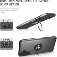 thumbnail image 4 of Galaxy A13 5G Case, Samsung Galaxy A13 5G Case with HD Screen Protector,  [Military Grade] Shockproof Protection Case with 360° Magnetic Ring Holder Kickstand Case for Samsung A13 5G, Black, 4 of 16
