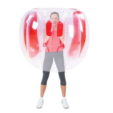 90/120cm Kids Adults Fitness Balls Outdoor Activity Fighting Ball Bumper Balls Zorb Balls Bubbles Body Sports Games RED 120X100CM