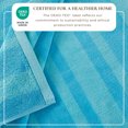 thumbnail image 4 of 100% Cotton Jacquard 4 Pack 30" x 60" Printed Beach & Pool Towels (Turquoise/Teal Palm Leaf & Stripe, 4 Pack- 30" x 60"), 4 of 5