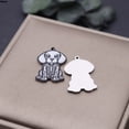 thumbnail image 3 of 2PCS/Lot Cartoon Cute Dog Charm Animal Pendant for Necklaces Earrings DIY Jewelry Making Stainless Steel Accessories Gift, 3 of 6