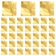 thumbnail image 1 of 100pcs Square Sweets Candy Chocolate Lolly Paper Aluminum Foil Wrappers Gold, 1 of 5