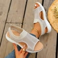 thumbnail image 6 of Dakaela Womens Orthopedic Walking Sandals Arch Support Ladies Walking Sport Athletic Sandal Open Toe Slip on Plantar Fasciitis Casual Shoes Beige 6, 6 of 9