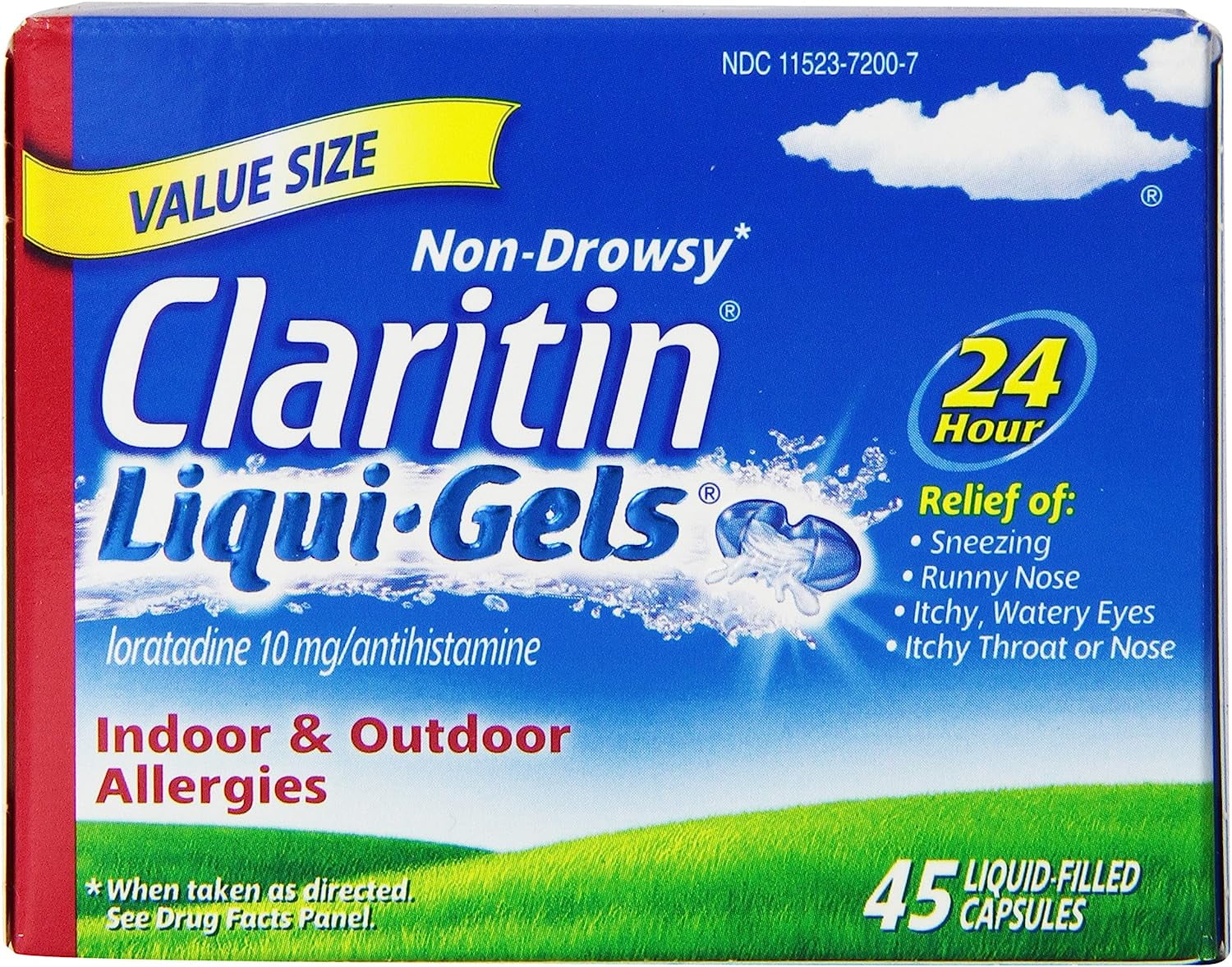 Claritin Claritin 24 Hour Allergy LiquiGels, 45 Count