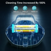 CoasTeering Pool Vacuum Robot, Cordless Pool Cleaner Robot with 100 Mins Runtime, Ideals for Above ground pools