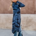 thumbnail image 6 of BODOAO Women's Kimonos for Women Camouflage Print Lightweight Cardigan Open Front Fall Long Cardigan Ladies Outerwear Womens Ladies Long Cardigan Camouflage Long Sleeve Coat Outerwear Blue 5Xl, 6 of 9