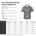 thumbnail image 5 of Fuzoiu Colorful Butterfly1 Print Hawaiian Shirt for Men, Summer Beach Casual Short Sleeve Button Down Shirts, Men’s Beach Summer Shirts with Pocket,3X-Large, 5 of 7