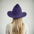 thumbnail image 5 of Hauaitttt Women Thickening Type Daily and Festival Witch Collapsible Hat Knitted Steepletop Hat Foldable Cowboy Hat Cowboy Hat for Toddler Boy Cowboy Hat 7 1/8 Toddler Western Belt Adult Cowboy Hats, 5 of 5