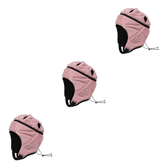 Toystoory EVA Portero Rugby Fútbol Fútbol Casco Rugby Sombrero Cabeza Protector Guardia Rosa Type1 NO1