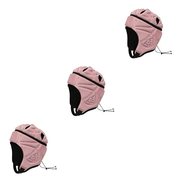 Toystoory EVA Portero Rugby Fútbol Fútbol Casco Rugby Sombrero Cabeza Protector Guardia Rosa Type1 NO1