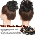 thumbnail image 6 of SEGO Messy Human Hair Bun Extensions Straight/Curly Hair Bun Hairpiece for Updo Style Chignon for Women Donut Ponytail, 6 of 8