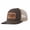 Army green and khaki, variant on Texas Longhorn Bull Skul Western Cowboy Leather Patch Embroidered Color Block Trucker Hat Unisex Adjustable Cotton Breathable Fashion Cap for Travel Daily Wear